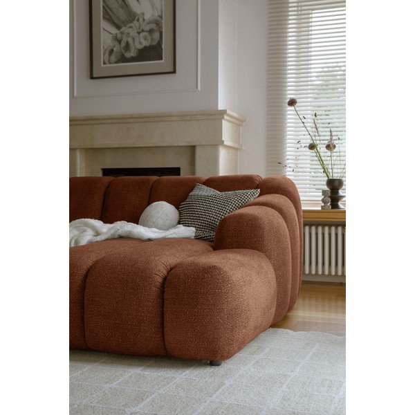 Rohová pohovka v terakotové barvě (pravý roh/s lenoškou) Shell – Miuform-image-4