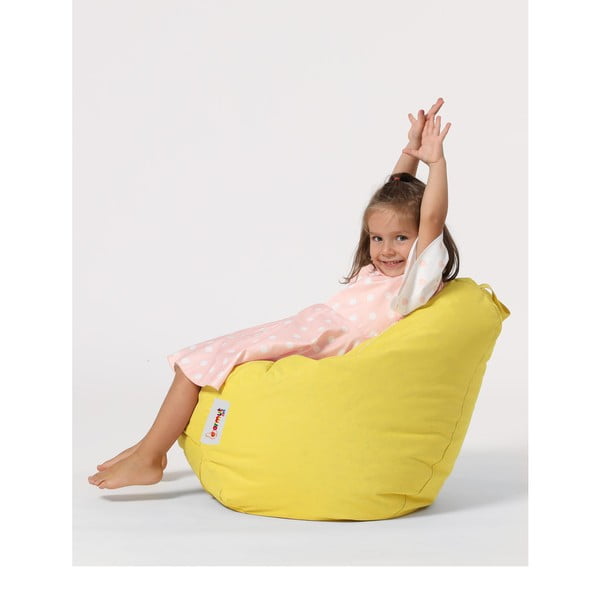 Žlutý dětský sedací vak Premium – Floriane Garden-image-2