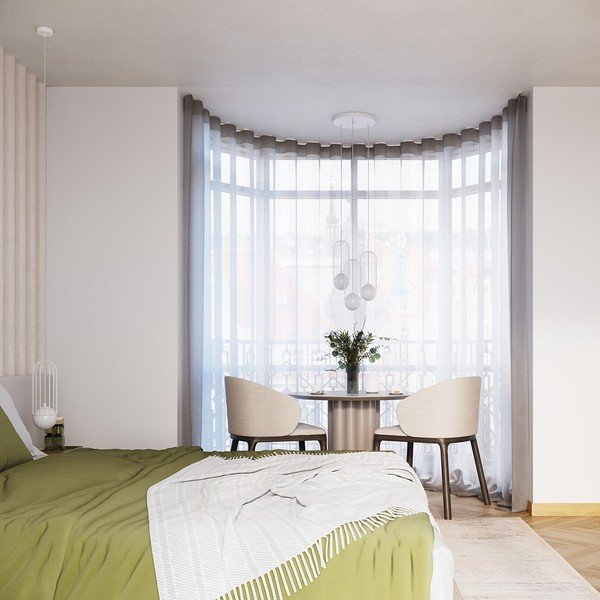 Bílé závěsné svítidlo se skleněným stínidlem Belinda – Sollux-image-4