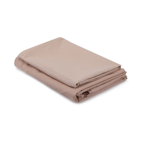 Béžové bavlněné povlečení na jednolůžko 140x200 cm – Mijolnir-image-2
