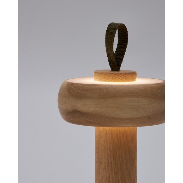 LED stmívatelná stolní lampa v přírodní barvě (výška 30 cm) Luba – Kave Home-image-2