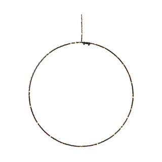 Černá vánoční závěsná světelná dekorace Markslöjd Alpha Circle, výška 30 cm