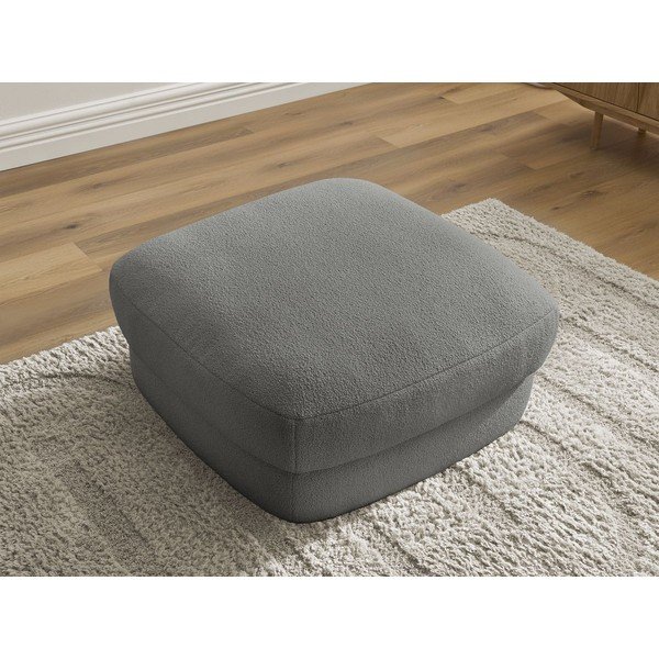 Tmavě šedá podnožka z textilie bouclé Leonore – Bobochic Paris-image-4