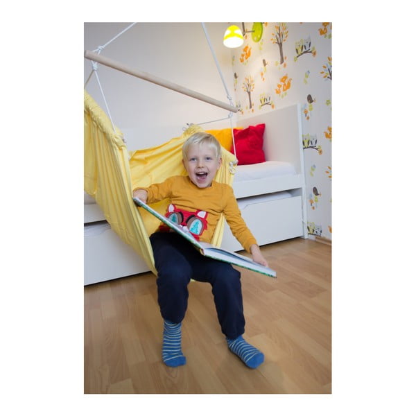Žluté houpadlo se zavěšením do stropu Hojdavak Junior-image-3