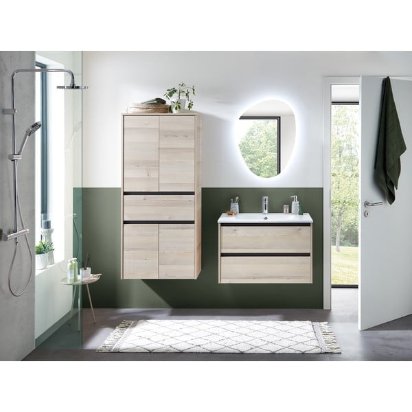 Nástěnné zrcadlo s osvětlením 55x72 cm Quickset 393 – Pelipal-image-4