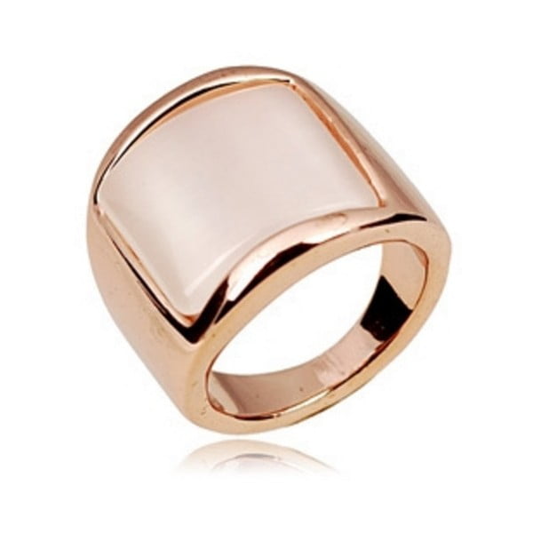 Prsten pozlacený růžovým zlatem s krystaly Swarovski Elements Crystals Luisa, vel. 52