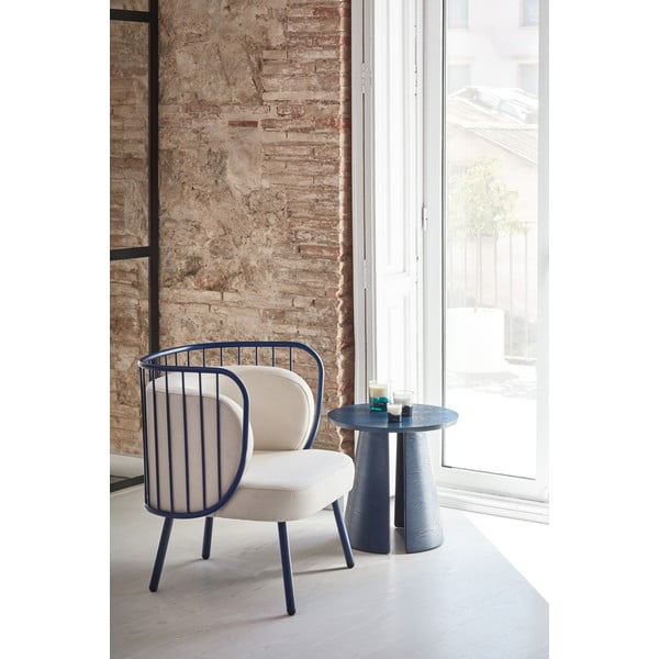 Modrý odkládací stolek Teulat Cep, ø 50 cm-image-1