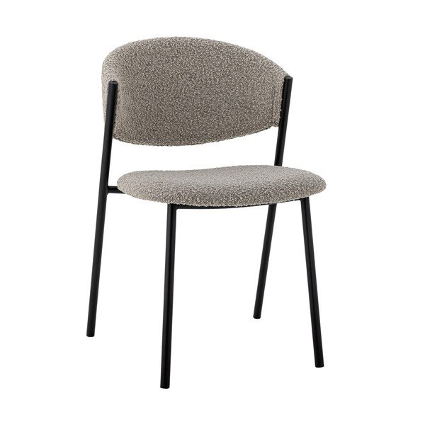 Šedé čalouněné stohovatelné jídelní židle v sadě 2 ks Marlo – Bloomingville-image-2