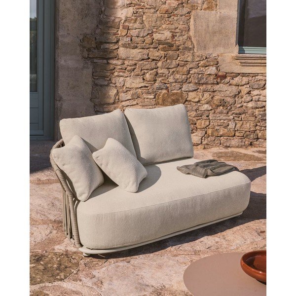 Béžová/taupe zahradní modulární pohovka 170 cm Osani – Kave Home-image-1