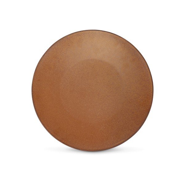 Hnědý porcelánový talíř ø 27 cm Ovio – BonBistro