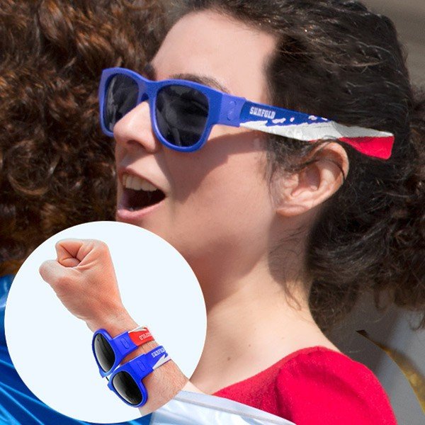 Modré sluneční srolovatelné brýle InnovaGoods Sunfold Mondial France-image-1