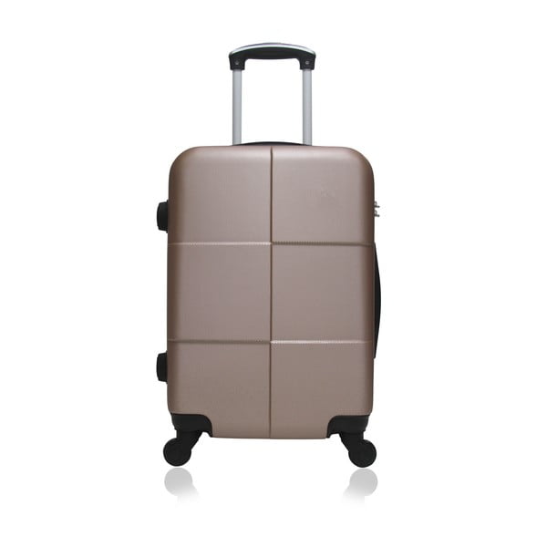 Cestovní kufr v růžovozlaté barvě na kolečkách Hero Coronado, 91 l