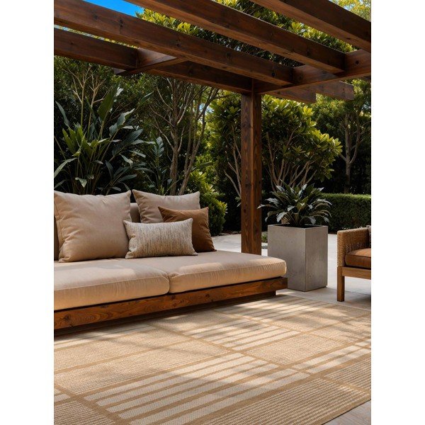 Krémový/v přírodní barvě vnitřní a venkovní koberec 200x300 cm Haringey Allington – Ted Baker-image-1