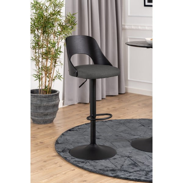 Tmavě šedé barové židle v sadě 2 ks s nastavitelnou výškou (výška sedáku 84 cm) Lucy – Actona-image-2