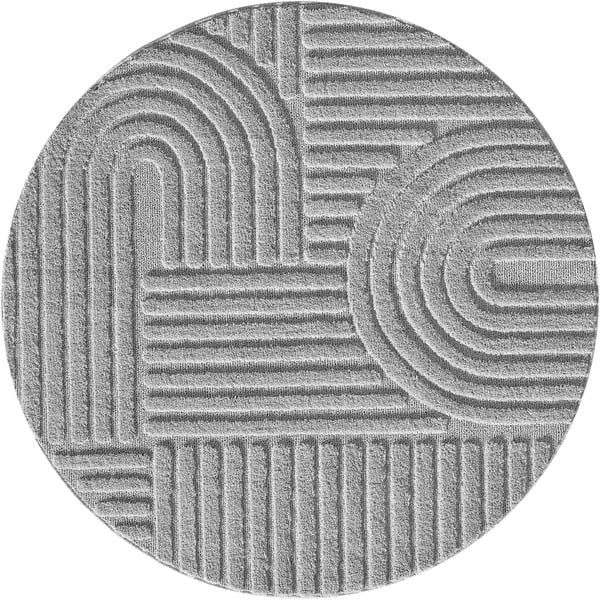 Světle šedý kulatý koberec ø 160 cm Art – Ayyildiz Carpets