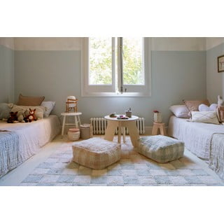 Světle modrý taburet Vichy Blue Sage – Lorena Canals