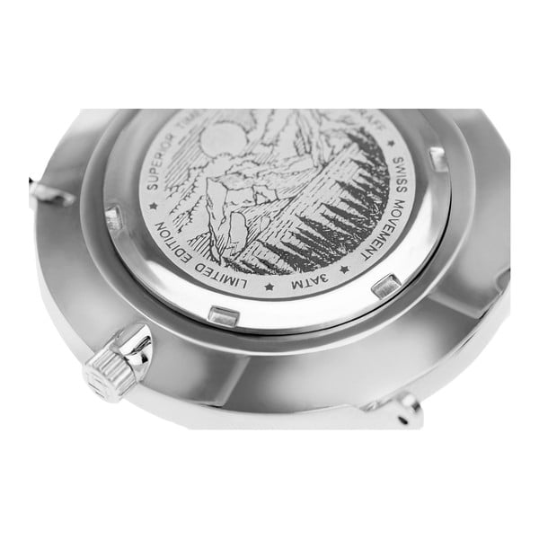 Pánské hodinky se světle hnědým páskem z pravé kůže Frederic Graff Silver Eiger Cognac Leather-image-2