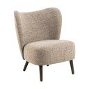 Béžové křeslo z textilie bouclé Elmont – Actona