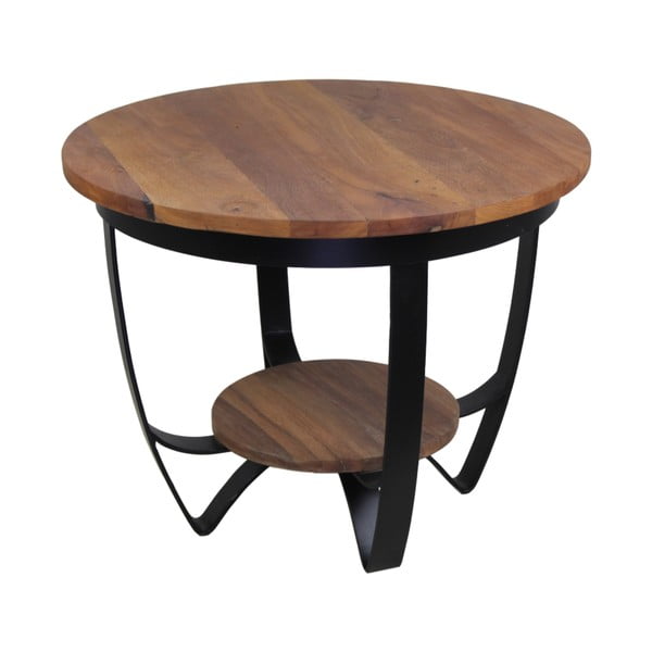 Odkládací stolek ze dřeva a kovu HSM collection Susan, 55 x 55 cm