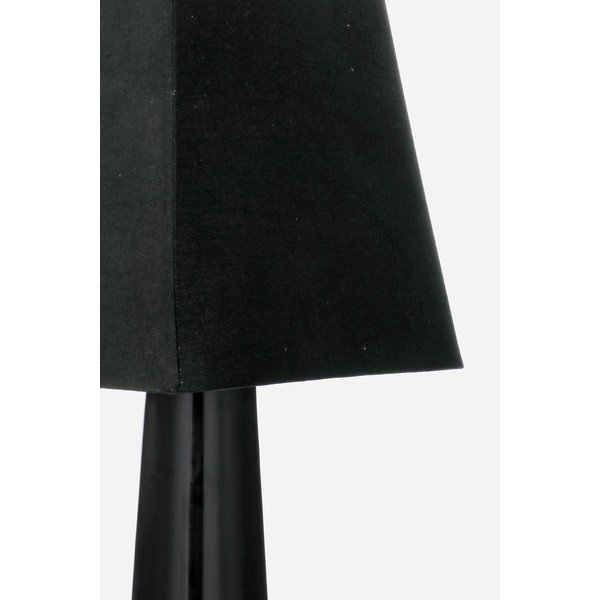 Černá stojací lampa s textilním stínidlem (výška 151 cm) Tripura – Bizzotto-image-3