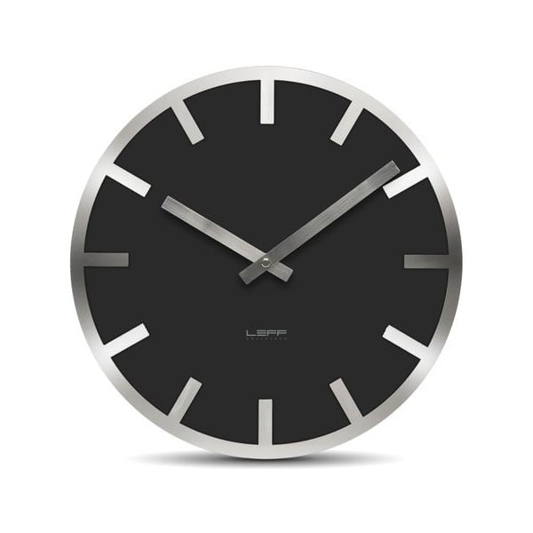 Nástěnné hodiny Black Metlev, 35 cm