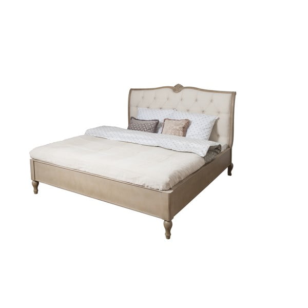 Béžová postel z březového dřeva Livin Hill Venezia, 180 x 200 cm-image-1