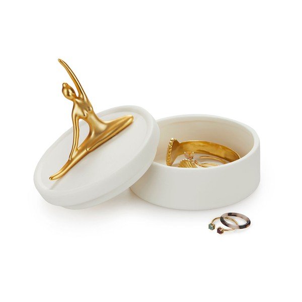 Bílá porcelánová dóza na šperky Balvi Ballerina-image-2