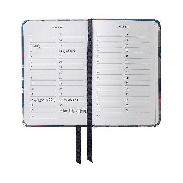 Zápisník na adresy a narozeniny Busy B Floral-image-3