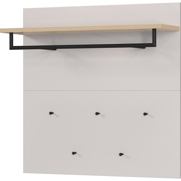 Šedobéžová/ve světle přírodní barvě předsíňová sestava 96x95x30 cm Cormano – Germania