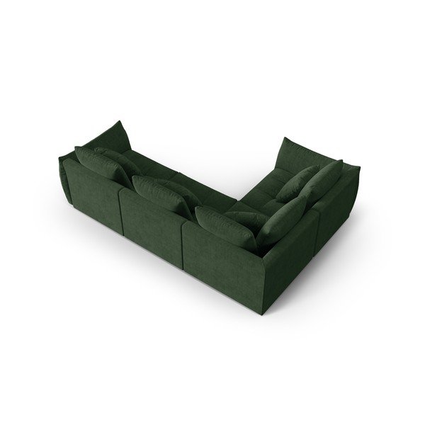 Tmavě zelená rohová pohovka (levý roh/do L) Bloom – Micadoni Home-image-3