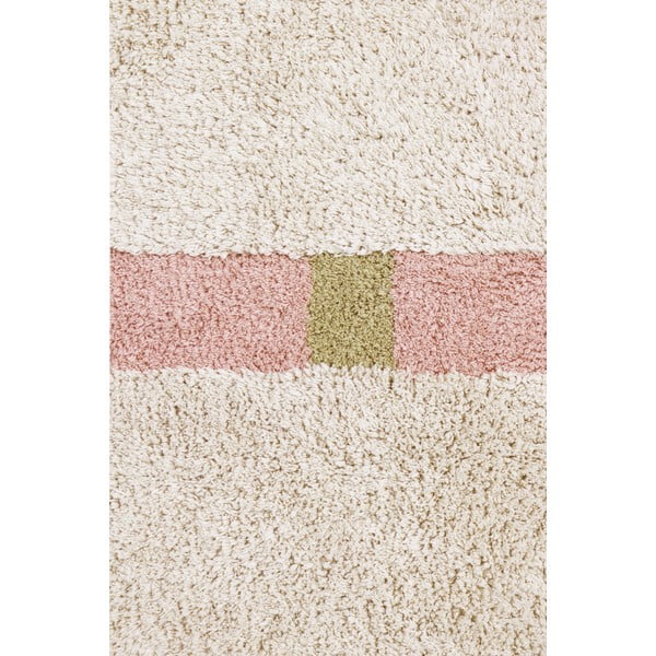 Růžovo-krémový pratelný ručně tkaný bavlněný koberec 200x300 cm Lanes Vintage Nude – Lorena Canals-image-4