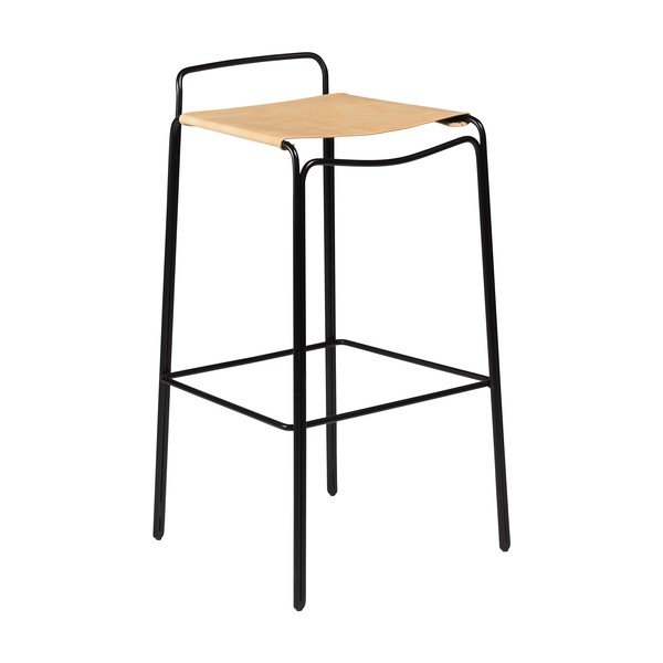 Hnědá barová stolička (výška sedáku 77 cm) Paz – DAN-FORM Denmark