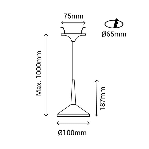 Bílé závěsné svítidlo SULION Rita, výška 100 cm-image-3