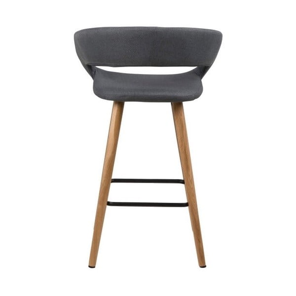 Sada 2 tmavě šedých barových židlí Gill – Actona-image-2