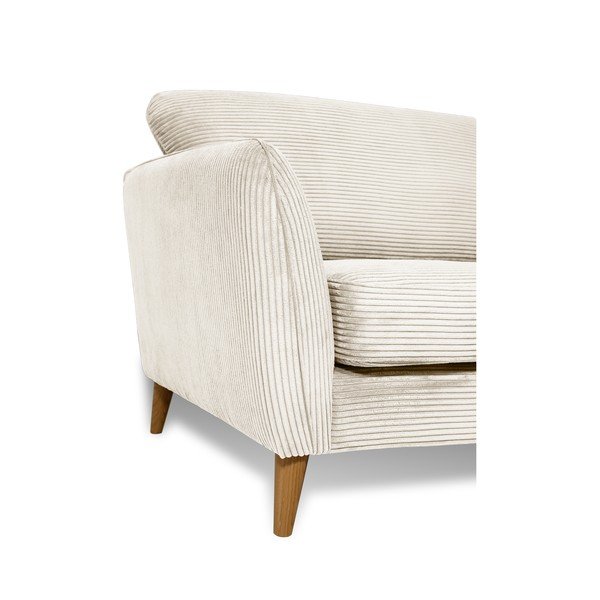 Bílá manšestrová pohovka 206 cm Paris – Scandic-image-4