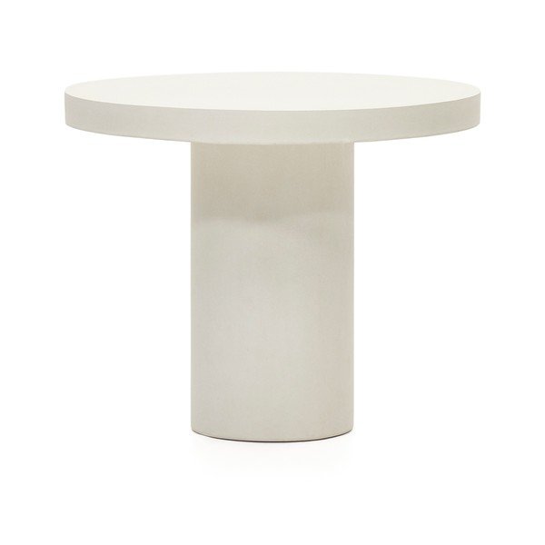 Betonový kulatý zahradní jídelní stůl ø 90 cm Aiguablava – Kave Home-image-2