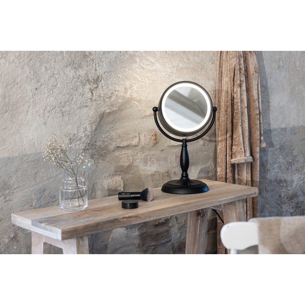Matně černá stolní lampa se skleněným stínidlem (výška 36 cm) Face – Markslöjd-image-4