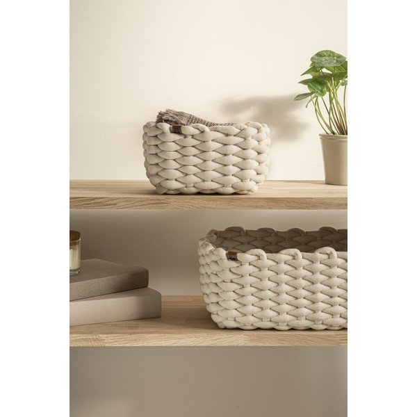 Látkový košík 20x15x11 cm Peach Skin S – Bigso-image-3