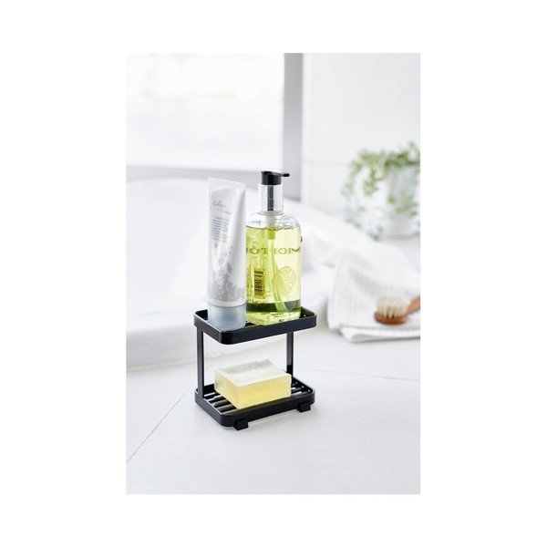 Černá patrová mýdlenka s odkládací plochou íYAMAZAKI Tower-image-1