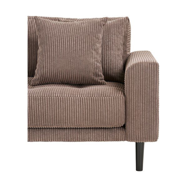 Hnědá manšestrová pohovka 210 cm Lido – House Nordic-image-4