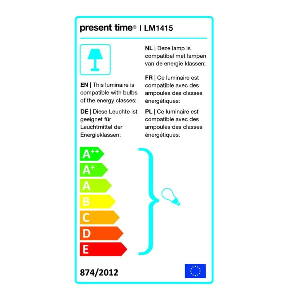 Bílá stojací lampa s detaily v měděné barvě Leitmotiv Mingle-image-2