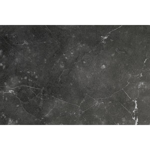 Černý kulatý konferenční stolek s deskou v dekoru mramoru ø 65 cm Strington – Actona-image-4