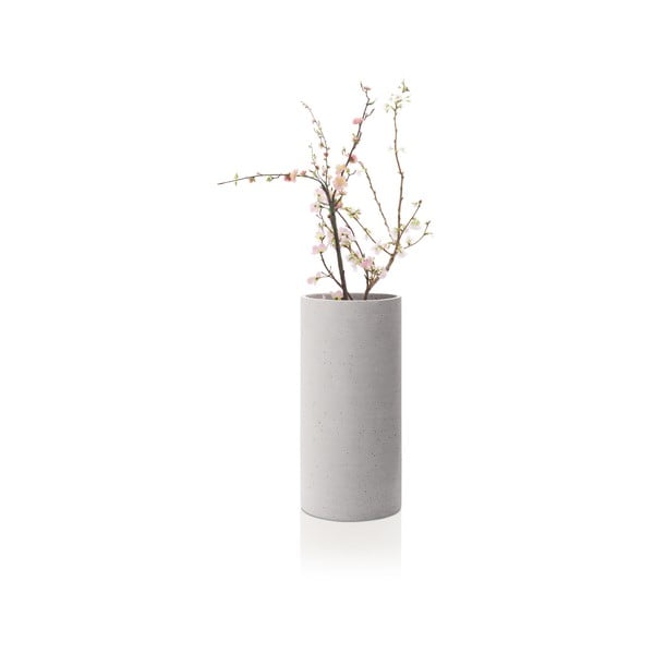 Světle šedá váza Blomus Bouquet, výška 29 cm
