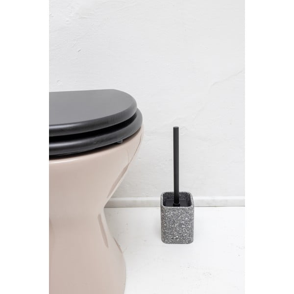 Šedá WC štětka z polyresinu Tom Tailor T-Terrazzo – Wenko-image-1