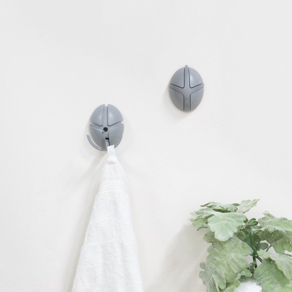 Šedý nástěnný háček Tick – Spinder Design-image-1