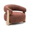 Žinylkové křeslo v terakotové barvě Granite – Kave Home