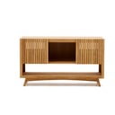 Nízká skříňka pod umyvadlo z teakového dřeva v přírodní barvě 140x80 cm Kuveni – Kave Home