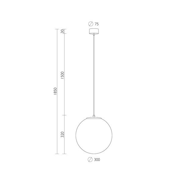 Bílé závěsné svítidlo s objímkou ve měděné barvě Sotto Luce TSUKI L, ⌀ 30 cm-image-1