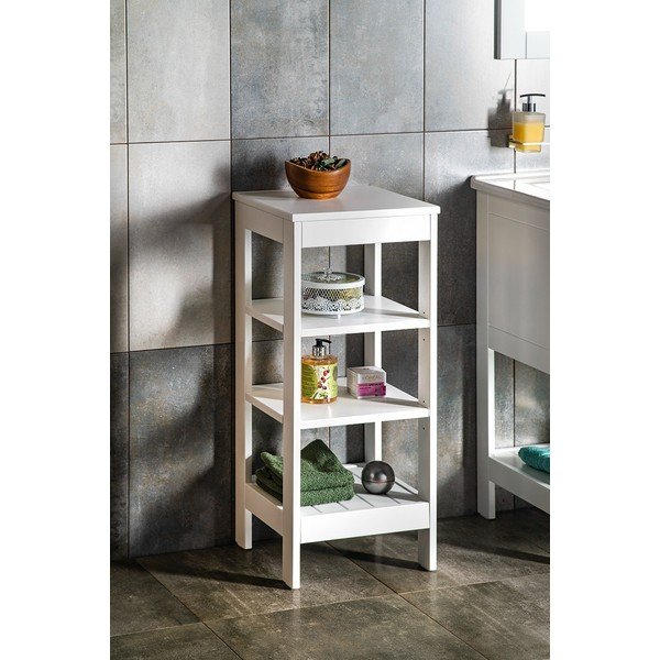 Bílý koupelnový regál 36x86,5 cm Etide – Sapho-image-2