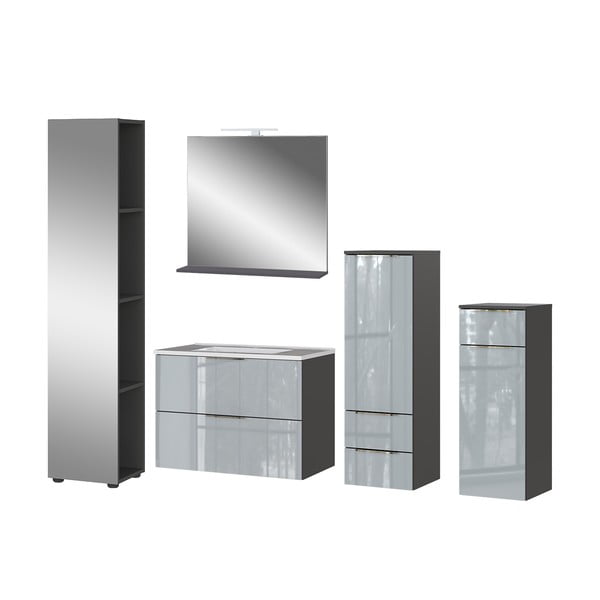 Šedá koupelnová sestava Vasio – Germania